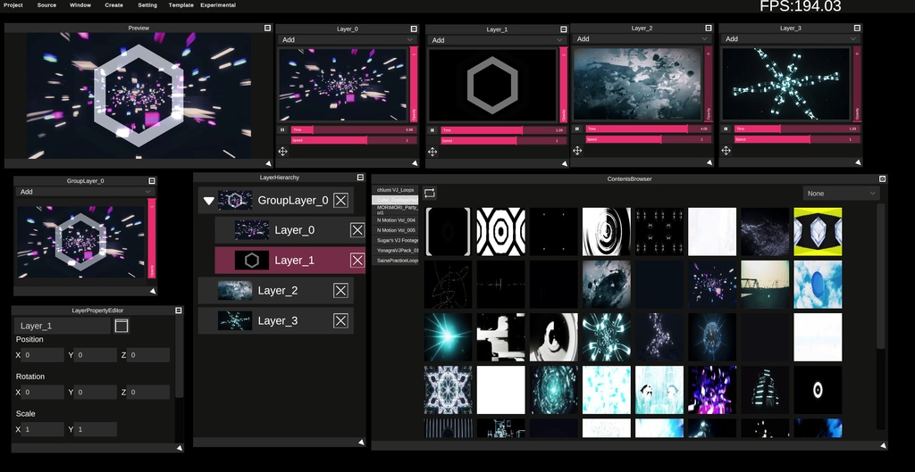 【VJソフト】SynapseRack VJ Tool【Beta】