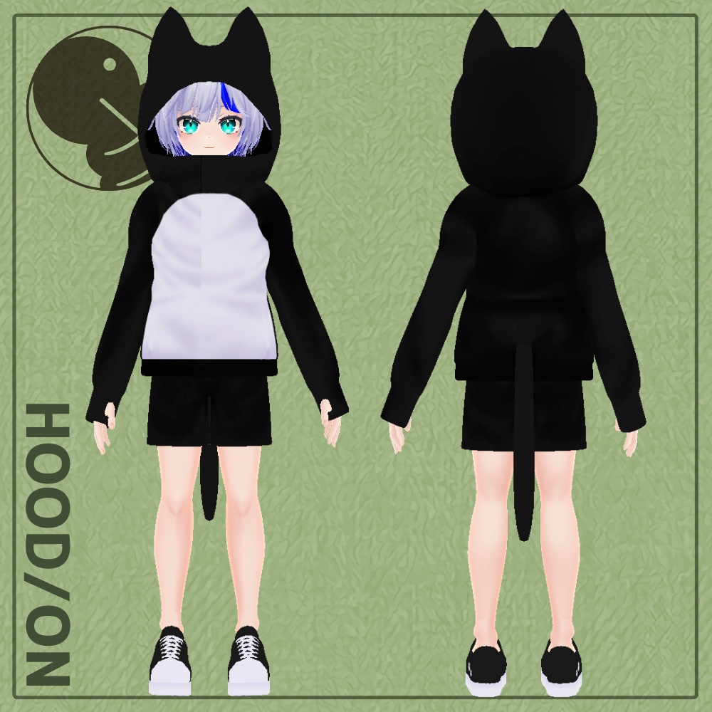 【ハオラン対応】猫耳パーカーセット