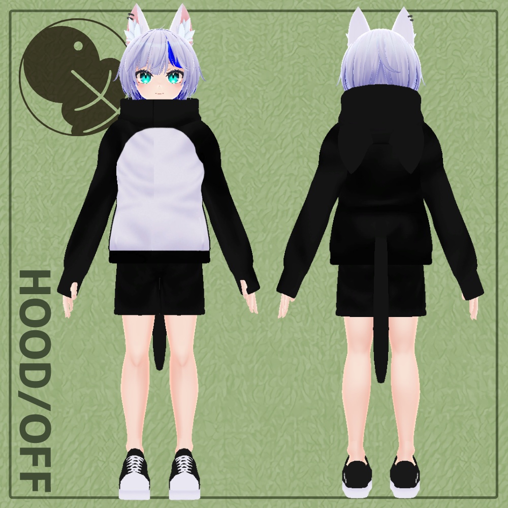 【ハオラン対応】猫耳パーカーセット