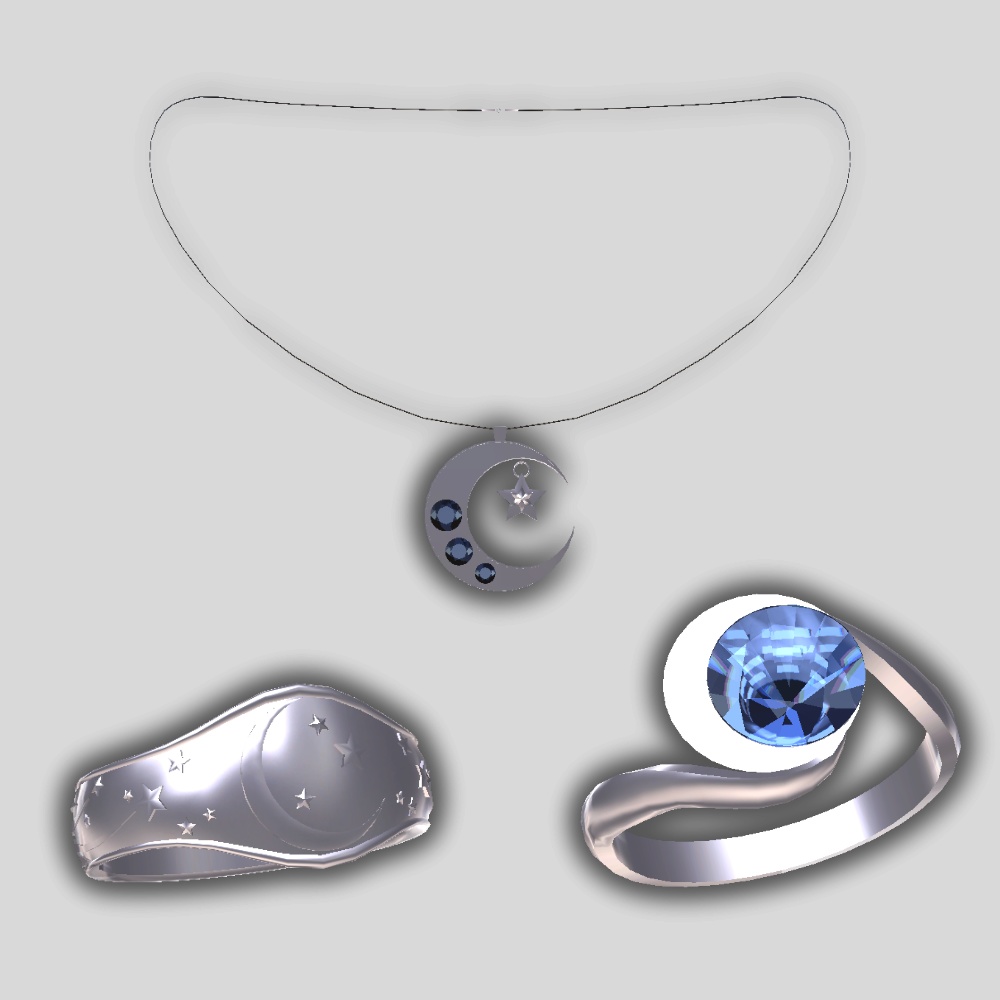 月のアクセサリーセット