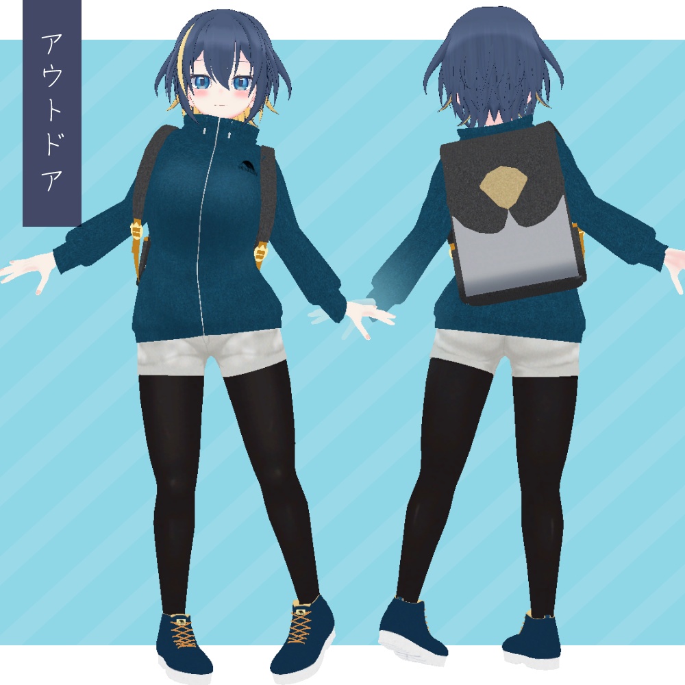 【オリジナル3Dモデル】渚沙-Nagisa-