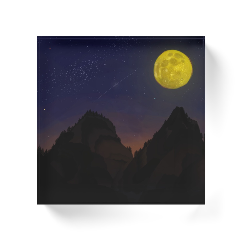 贅沢なお月見 アクリルブロック