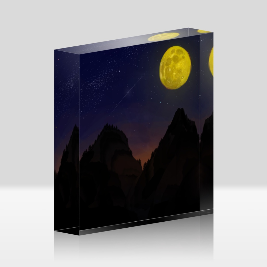 贅沢なお月見 アクリルブロック