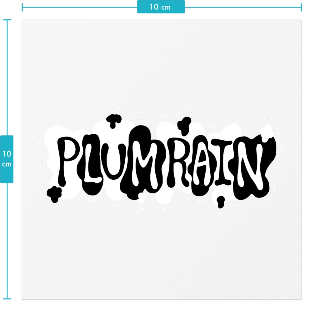 PLUM RAIN ロゴステッカー