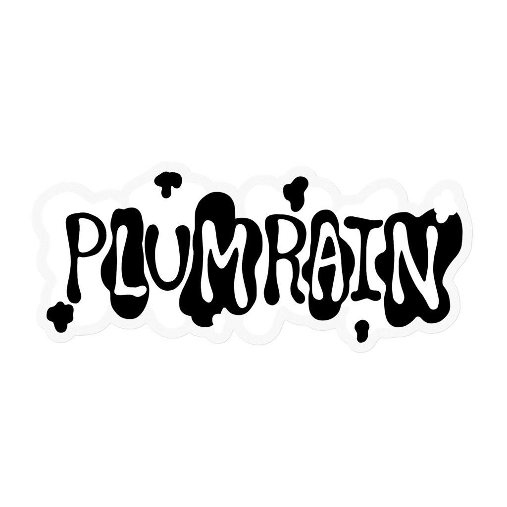 PLUM RAIN ロゴステッカー