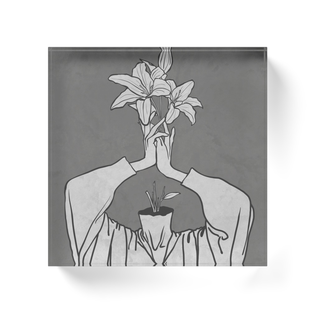 剪定 アクリルブロック