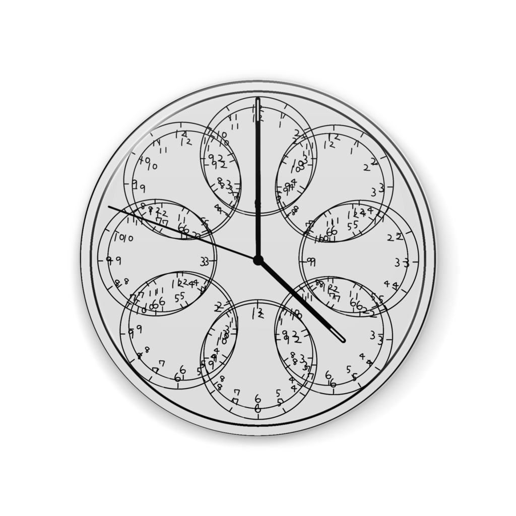 「乱視、本当の時間。」 缶ミラー