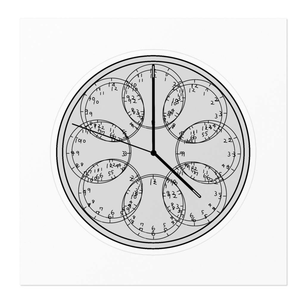 「乱視、本当の時間。」 ステッカー