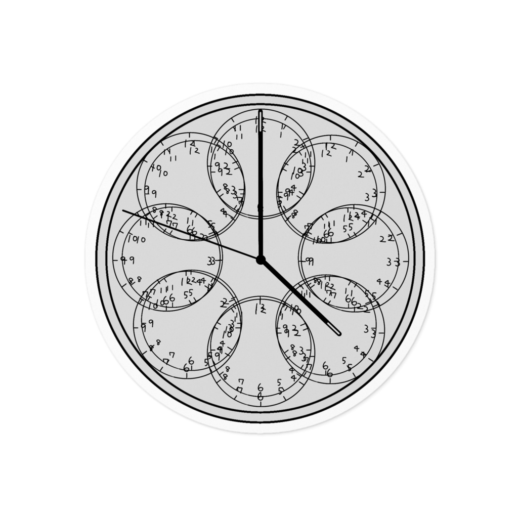 ｢乱視、本当の時間。｣ ステッカー