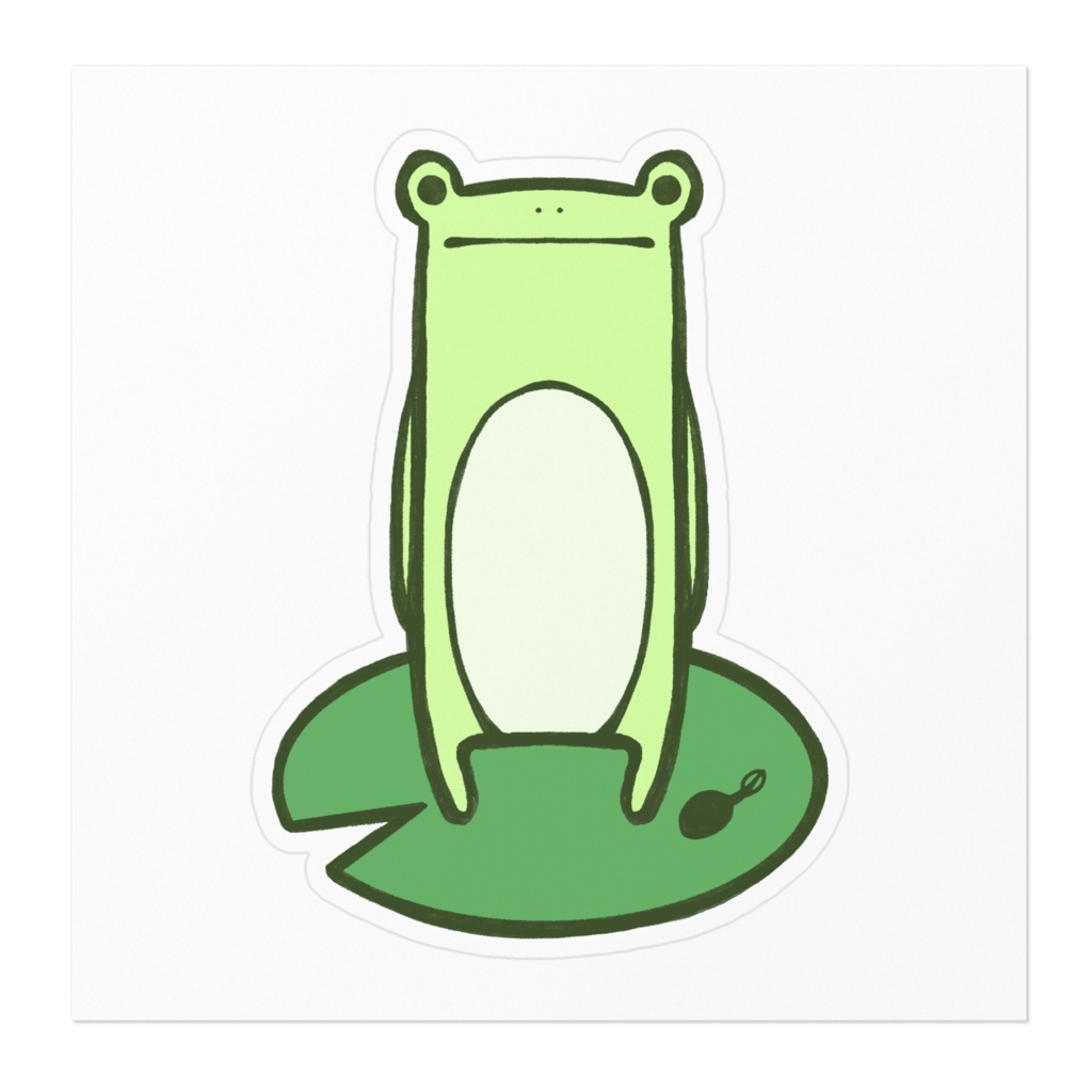 まがおがえる ステッカー