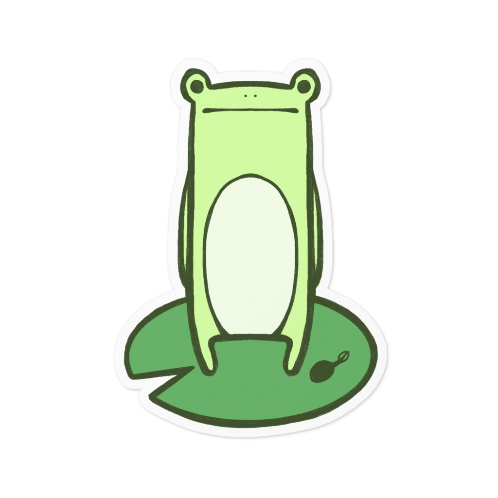 まがおがえる ステッカー