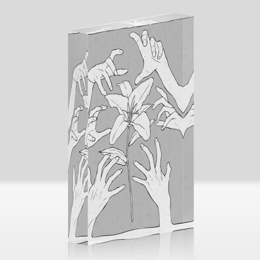 救いの花 アクリルブロック