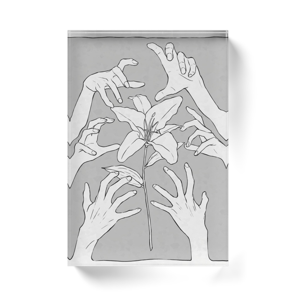 救いの花 アクリルブロック