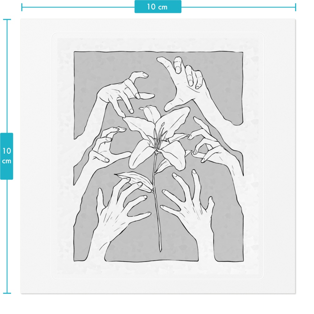 救いの花 ステッカー