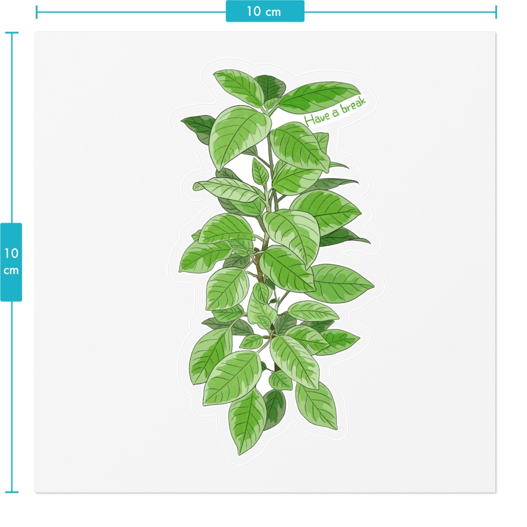 Rubber tree ステッカー