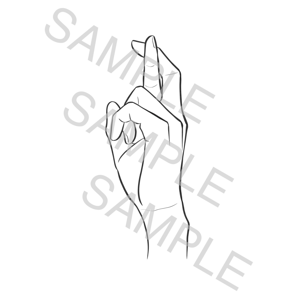 色々な手の素材(100種類)