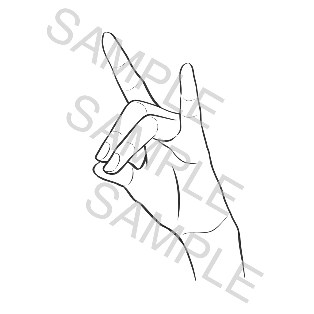 色々な手の素材(100種類)