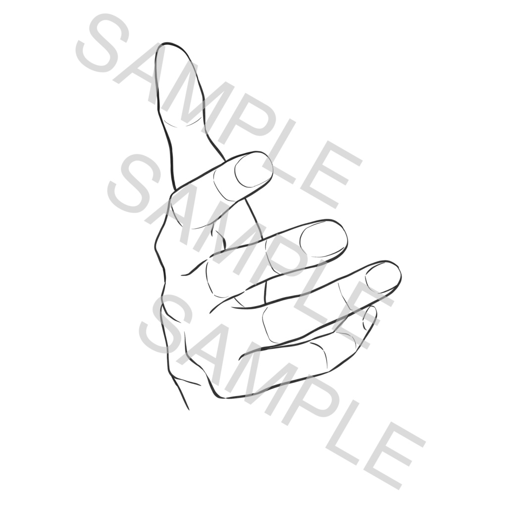 色々な手の素材(100種類)