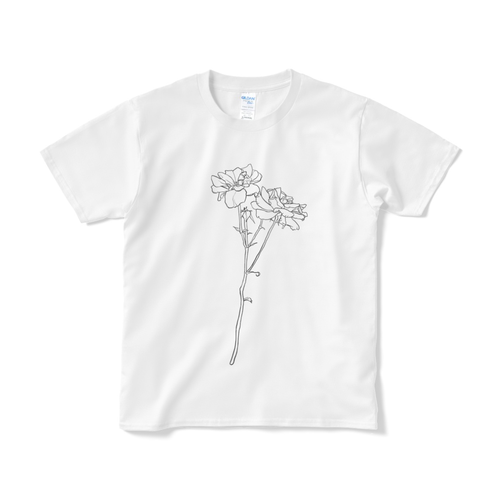 透過の薔薇 Tシャツ