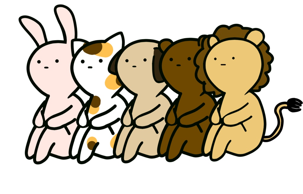 どうぶつたち マスキングテープ