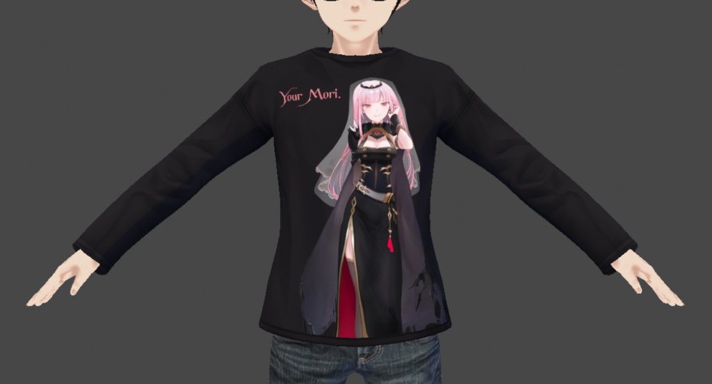 Your Mori. Long Sleeve Shirt For Your VRoid Avatar