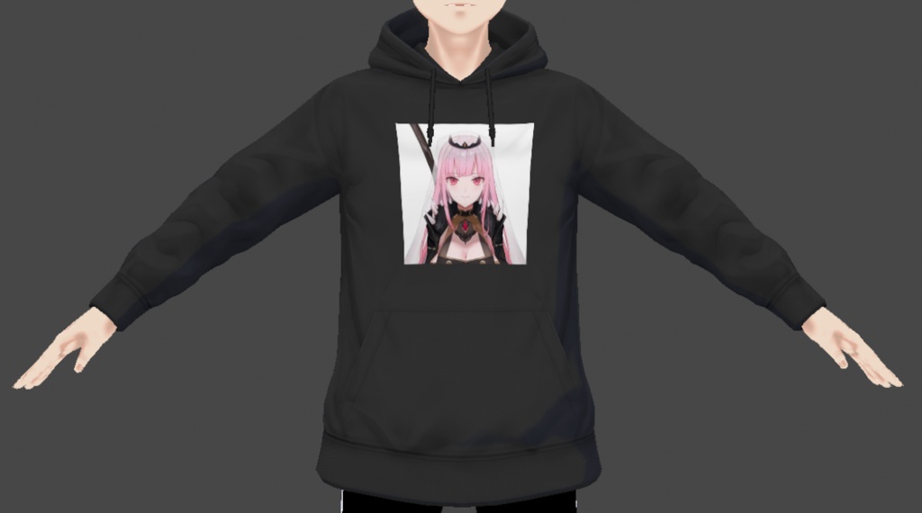 Mori Calliope Hoodie for your VRoid Avatar