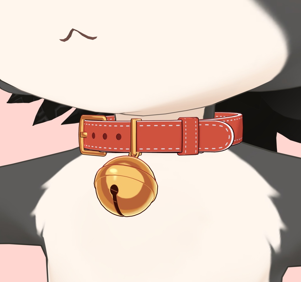 【MA対応】揺れるスズ付き!シンプル首輪【汎用モデル】