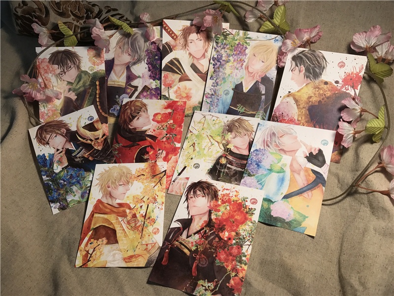 【イケメン戦国】 缶バッジ + ポストカード