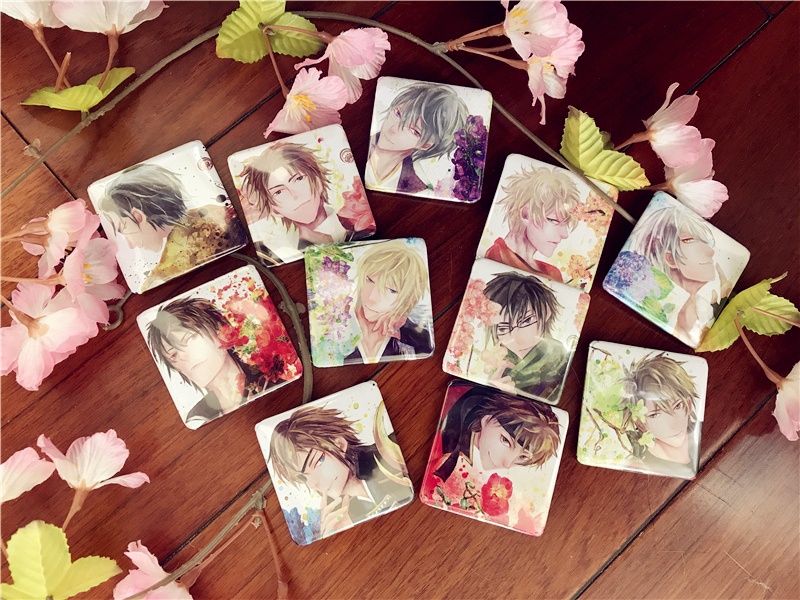 【イケメン戦国】 缶バッジ + ポストカード