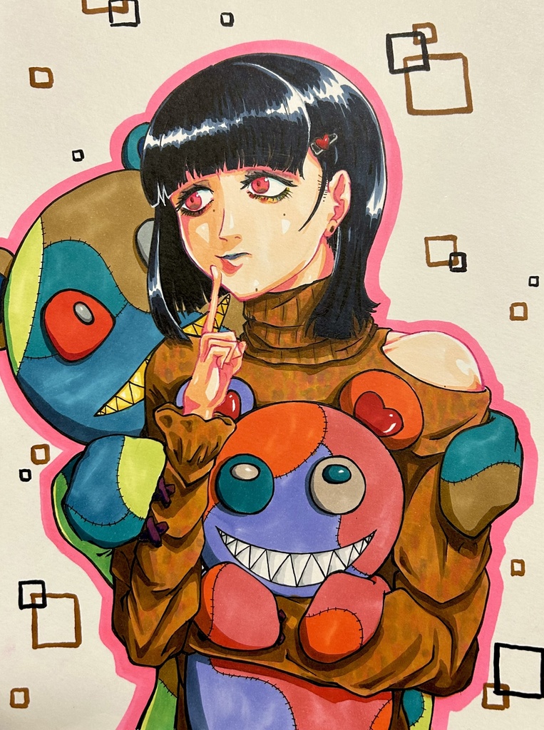 くまさん黒Tシャツ