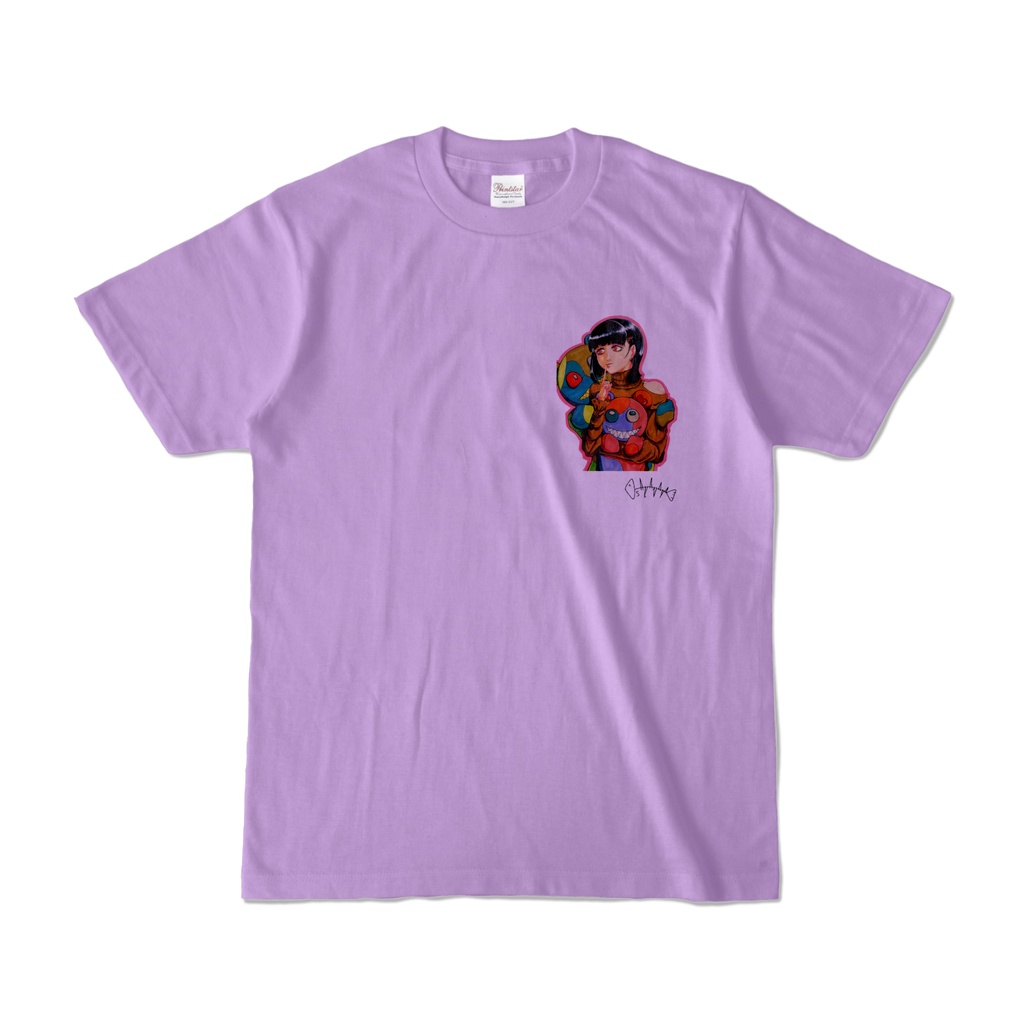 くまさんTシャツ 紫