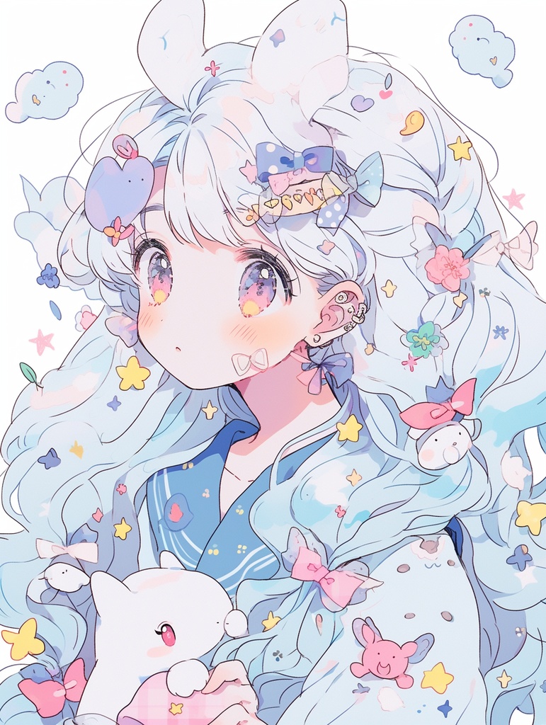 二次元アイコンイラスト作成