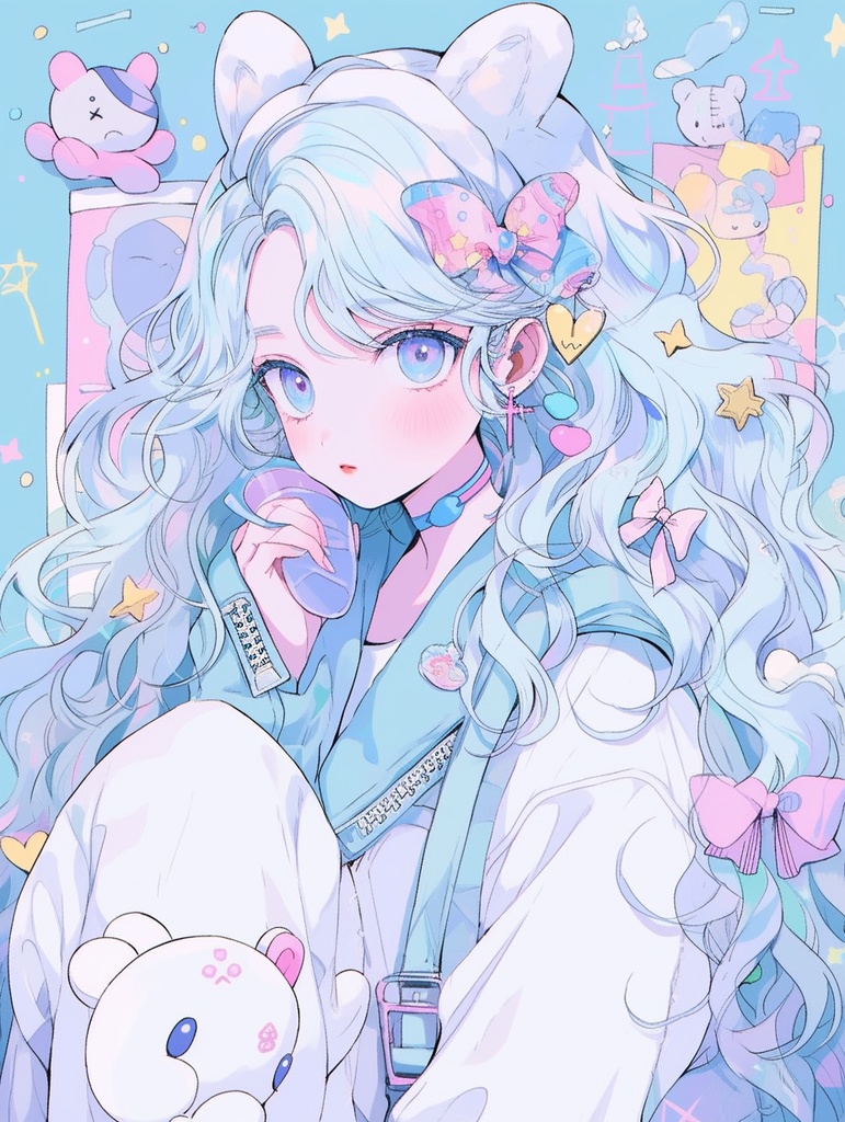 二次元アイコンイラスト作成