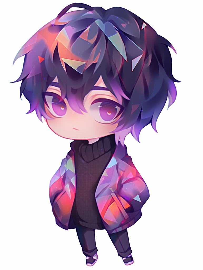 二次元アイコンイラスト作成