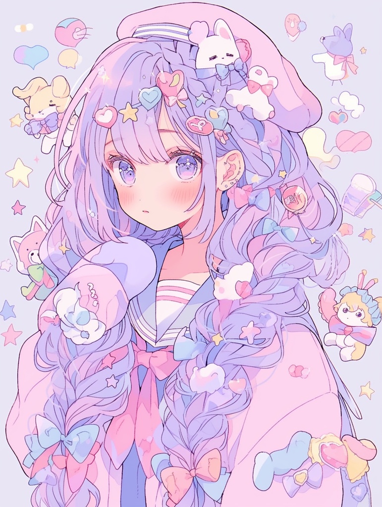 二次元アイコンイラスト作成