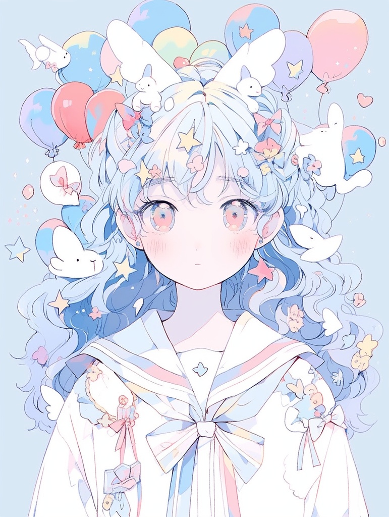 二次元アイコンイラスト作成