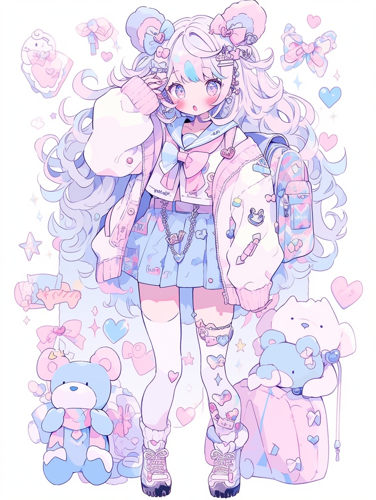 二次元アイコンイラスト作成