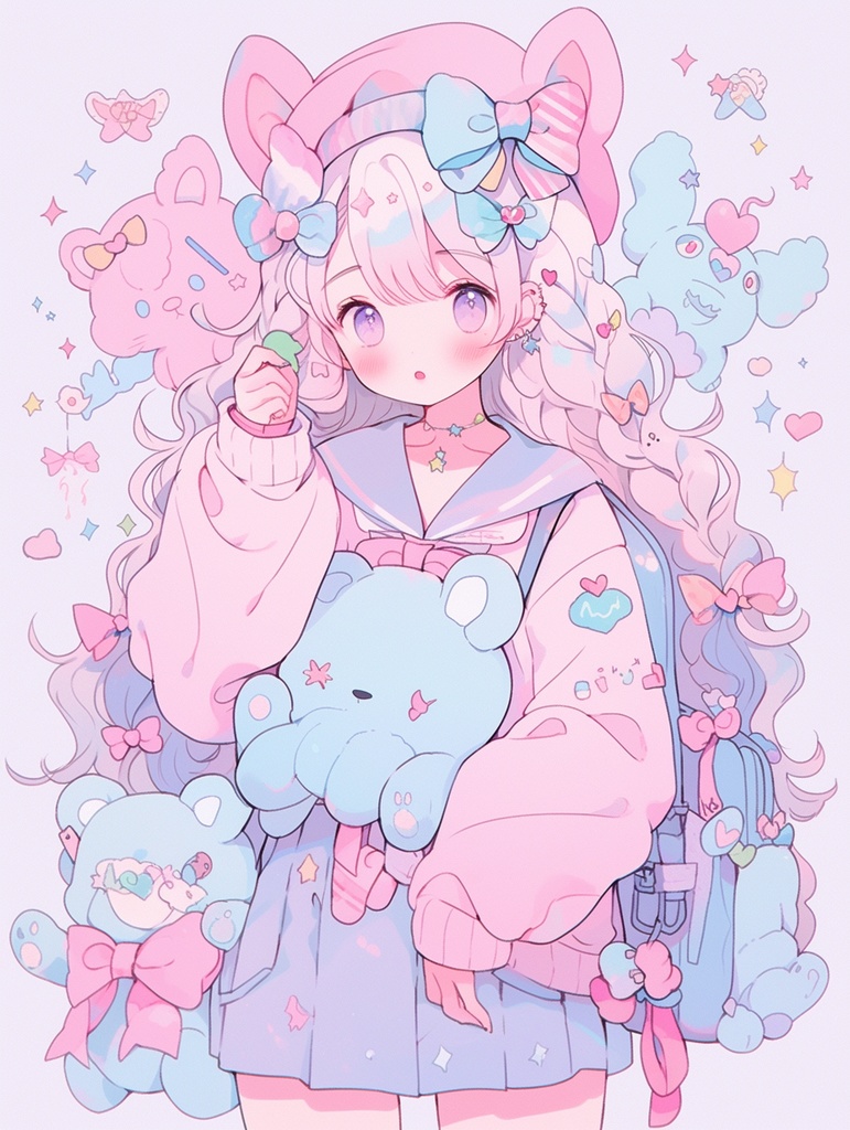 二次元アイコンイラスト作成