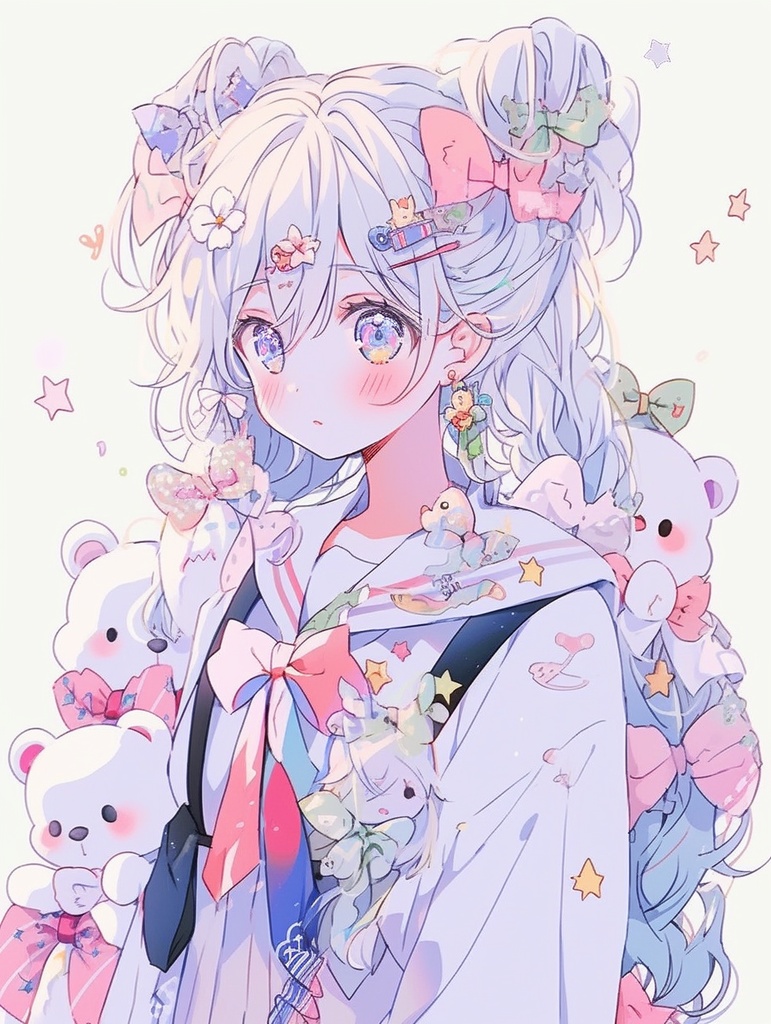 二次元アイコンイラスト作成