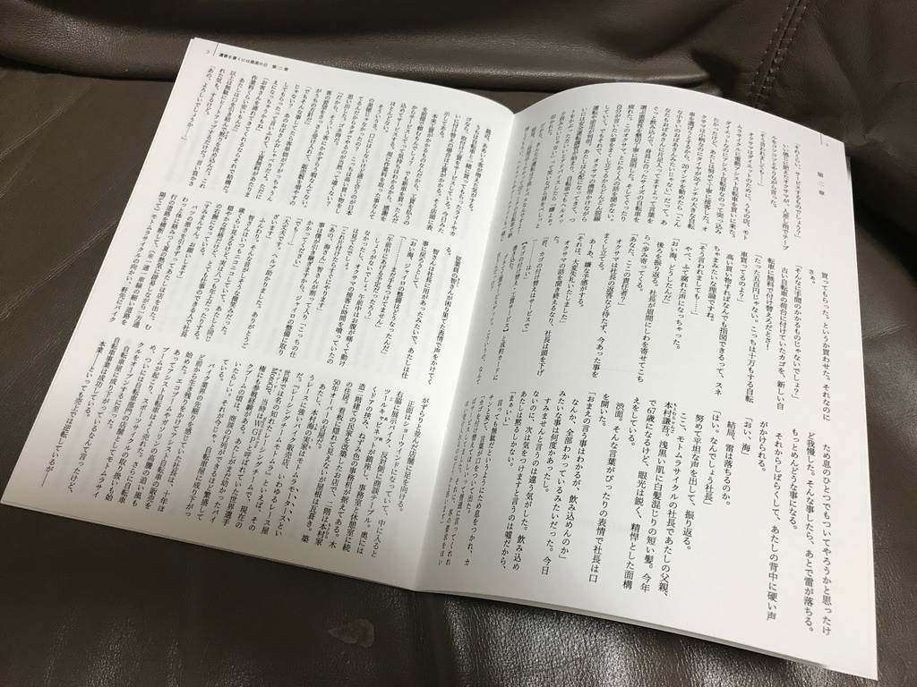 小説『遺書を書くには最高の日 Chapter2』