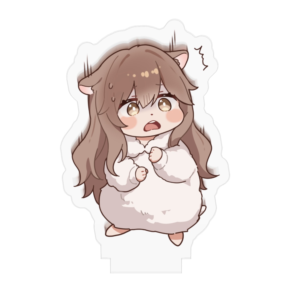 びっくりおむアクリルフィギュア(50mm x 50mm)