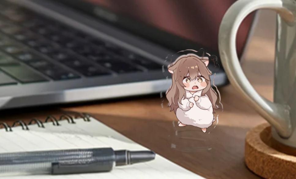 びっくりおむアクリルフィギュア (70mm x 70mm)