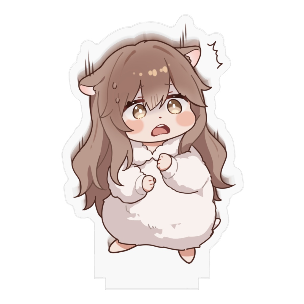 びっくりおむアクリルフィギュア (70mm x 70mm)