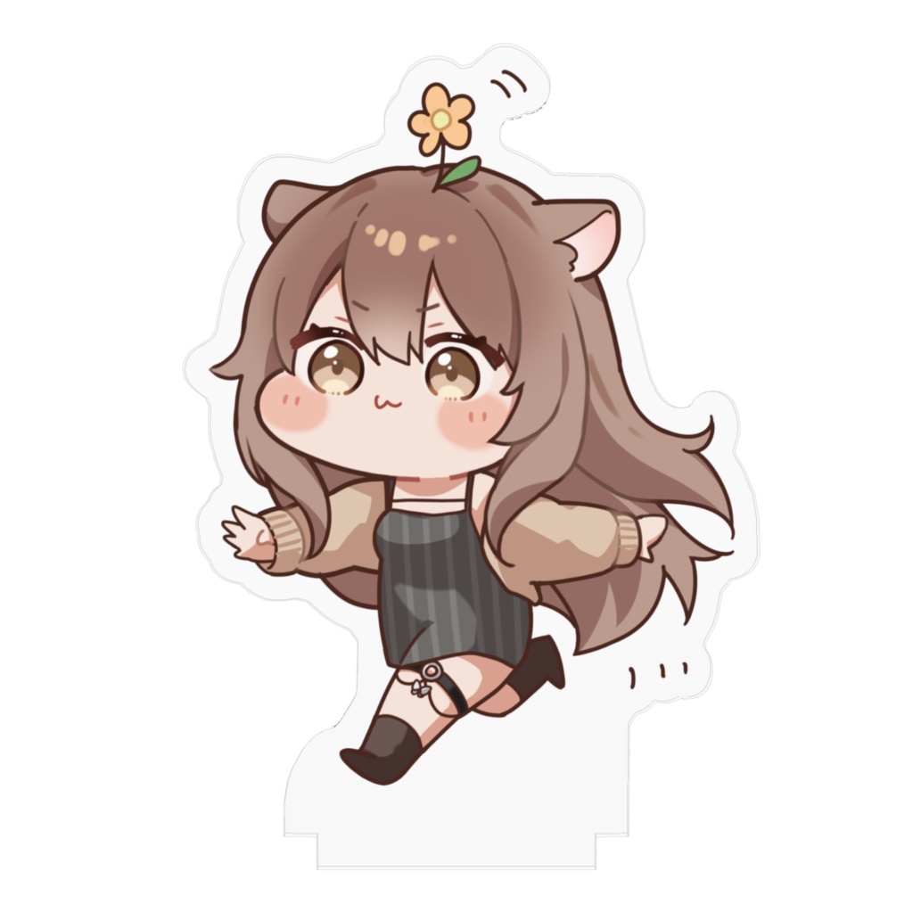 ルンルンおむアクリルフィギュア (70mm x 70mm)