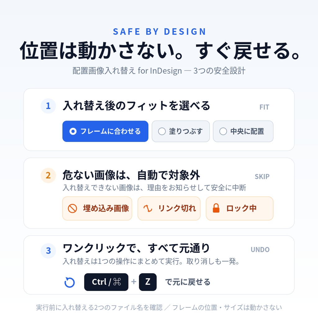 【InDesign】配置画像入れ替えスクリプト