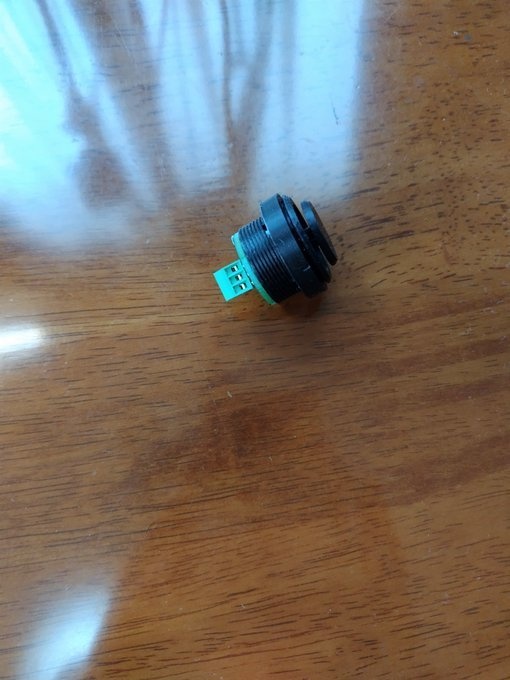 GP2040　ラピットトリガー変換ボタン　24mm　ねじ式 ver.1