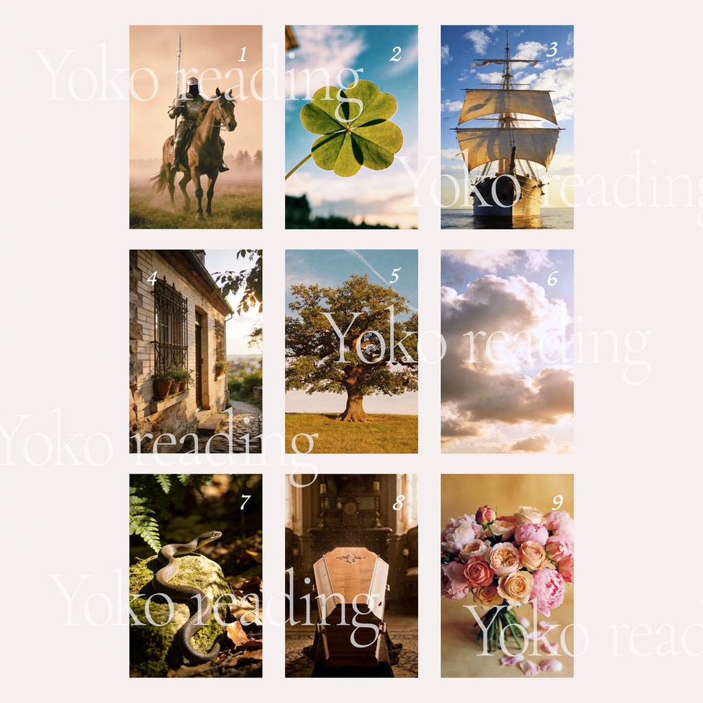 Yoko reading オリジナルルノルマンカード