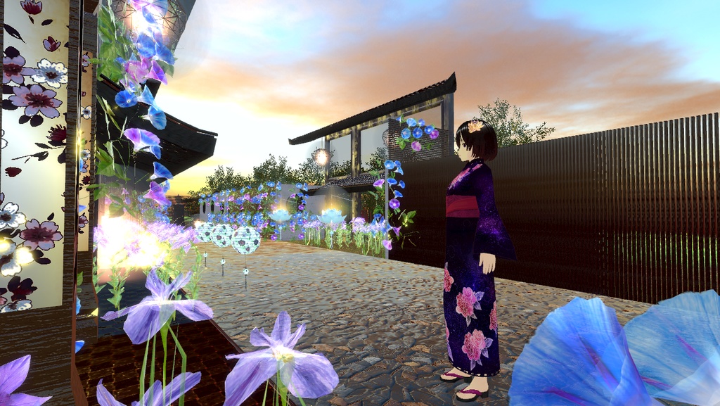 Vroid衣装 【浴衣と帯】無料 cluster対応