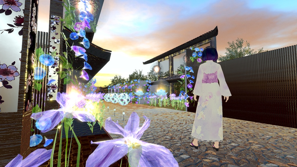 Vroid衣装 【浴衣と帯】無料 cluster対応