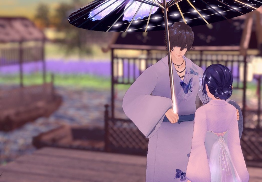 VRoid衣装 男女ゆかた  Cluster対応 (女性用髪型もあり)